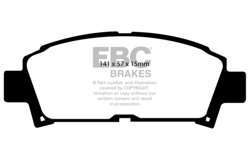 EBC 93-95 Toyota MR2 2.0 Turbo Greenstuff Front Brake Pads - Burkken Auto Parts