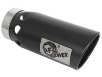 aFe Large Bore-HD 4in 409SS DPF-Back Exhaust System w/Black Tip 20 GM Diesel Trucks V8-6.6L (td) L5P - Burkken Auto Parts