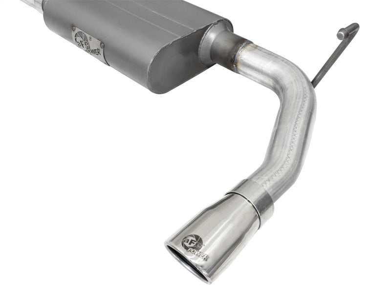 aFe Scorpion 2-1/2in Alum Steel Axle-Back Exhaust w/Polished Tip 07-18 Jeep Wrangler JK V6-3.6/3.8L - Burkken Auto Parts