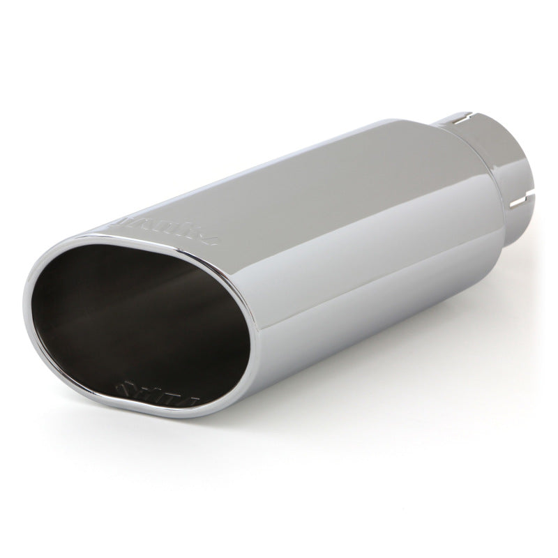 Banks Power Tailpipe Tip Kit - SS Obround Slash Cut - 3.5in Tube - 4.38in X 5.25in X 13.38in - Burkken Auto Parts