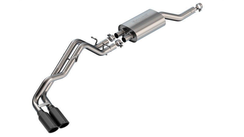 Borla 2024+ Ford Ranger XLT S Type Catback System - Black Chrome - Burkken Auto Parts