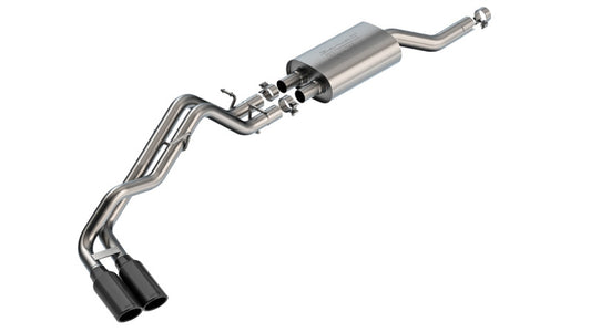 Borla 2024+ Ford Ranger XLT S Type Catback System - Black Chrome - Burkken Auto Parts