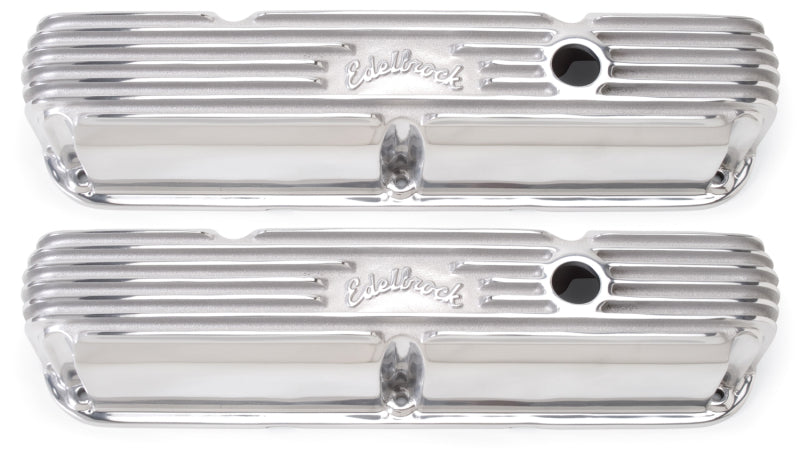 Edelbrock Valve Cover Classic Series Chrysler La 318-340-360 CI V8 Polshed - Burkken Auto Parts