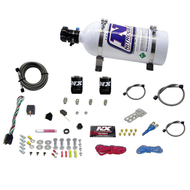 Nitrous Express All Dodge EFI Single Nozzle Nitrous Kit (35-150HP) w/5lb Bottle - Burkken Auto Parts