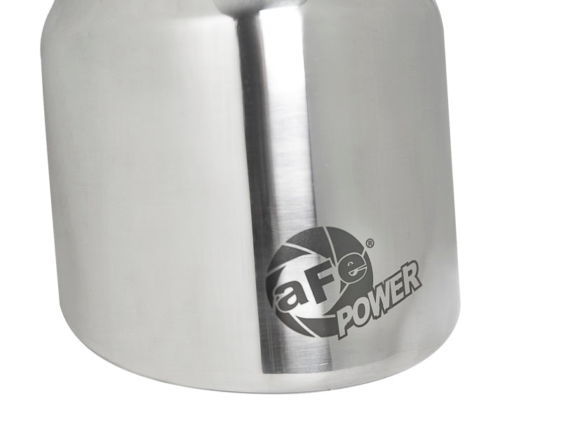 aFe MACH Force-Xp 304 SS Clamp-On Exhaust Tip 2.5in. Inlet / 4in. Outlet / 6in. L - Polished - Burkken Auto Parts