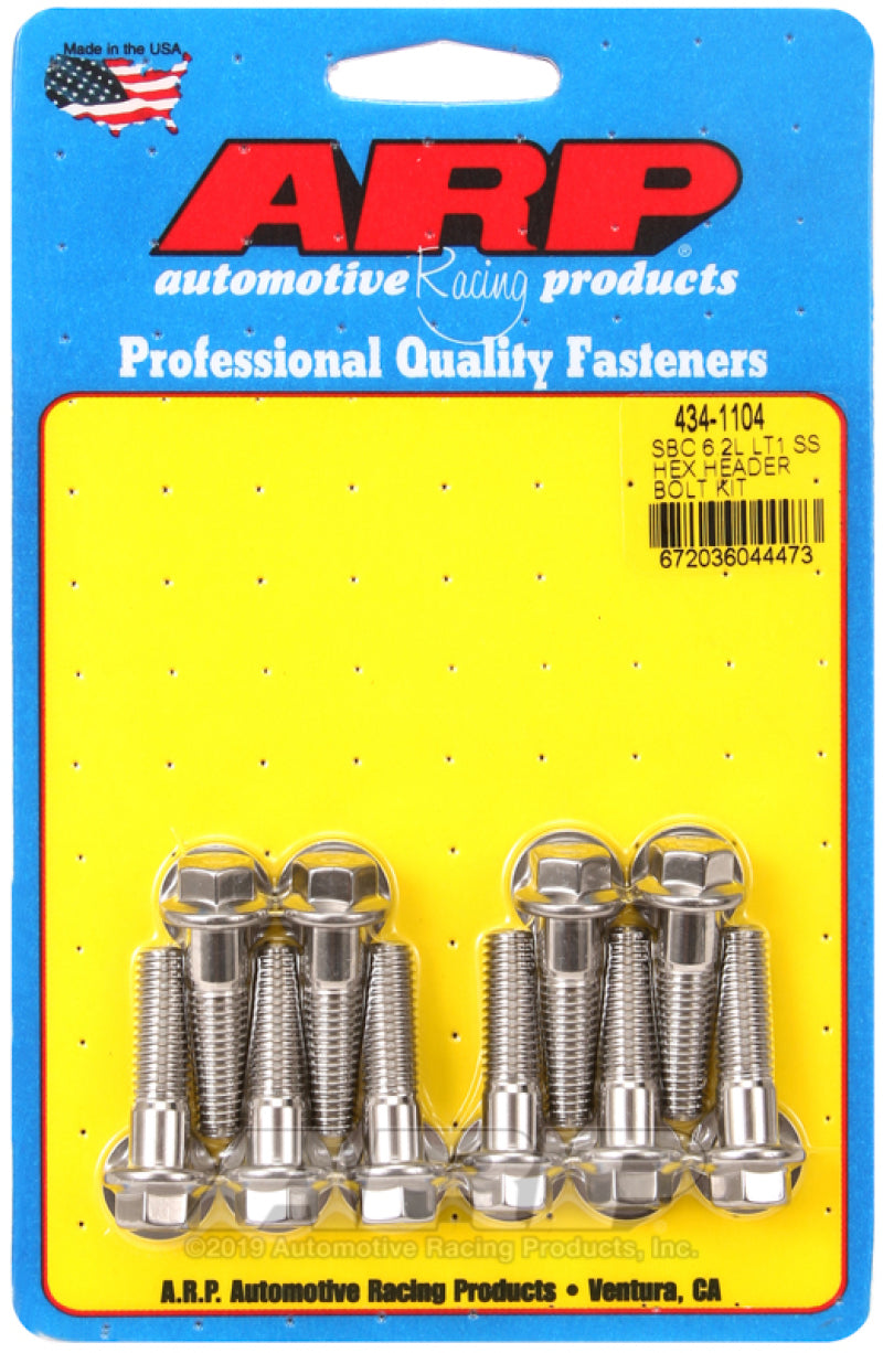 ARP SBC LT1 6.2L SS Hex Header Bolt Kit - Burkken Auto Parts