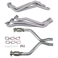 BBK 11-14 Ford Mustang V6 1-3/4 Long Tube Headers w/High Flow Catted X-Pipe (Ti Ceramic) - Burkken Auto Parts