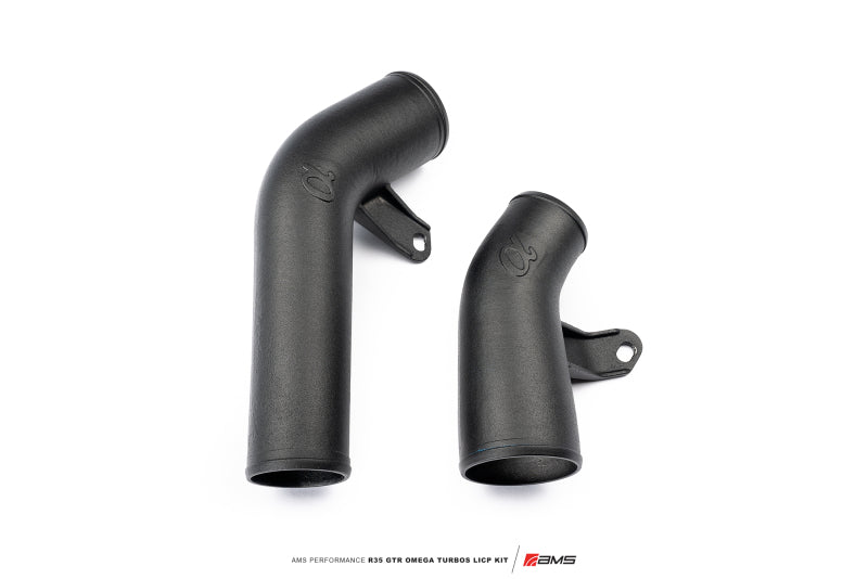AMS Performance 2009+ Nissan R35 GTR Omega Turbo Kit 3in Lower Intercooler Pipes (Omega 9 &amp; 14) - Burkken Auto Parts