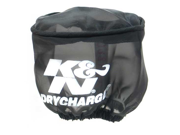 K&N Drycharger Wrap Black 3in W 4in L Closed Top - Burkken Auto Parts