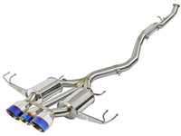aFe Takeda 3in 304 SS Cat-Back Exhaust w/ Blue Flame Tips 2017+ Honda Civic Type R I4 2.0L (t) - Burkken Auto Parts