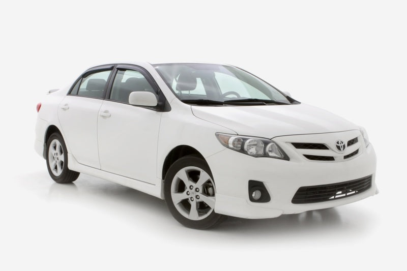 AVS 09-13 Toyota Corolla Ventvisor In-Channel Front & Rear Window Deflectors 4pc - Smoke - Burkken Auto Parts