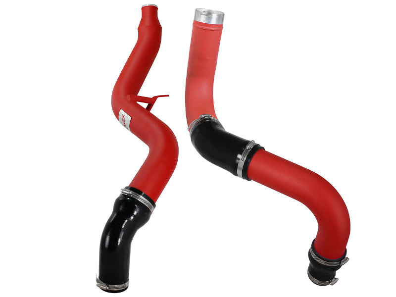 aFe Bladerunner 3in Red Intercooler Hot and Cold Side Tubes 14-15 Dodge Ram 1500 EcoDiesel V6 3.0L - Burkken Auto Parts