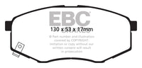 EBC 10-15 Hyundai Tucson 2.0 FWD Greenstuff Front Brake Pads - Burkken Auto Parts
