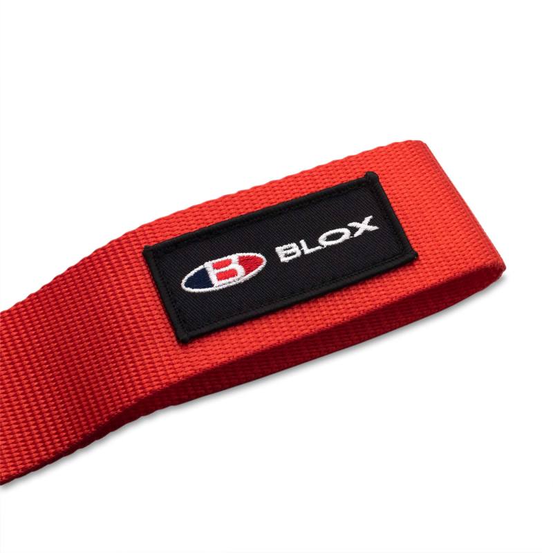 BLOX Racing Universal Tow Strap With BLOX Logo - Red - Burkken Auto Parts