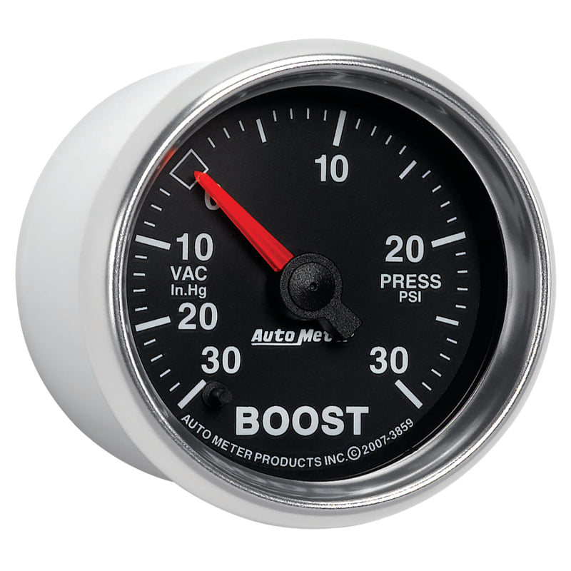 Autometer GS 30inhg-30PSI Digital Vac/Boost Gauge - Burkken Auto Parts