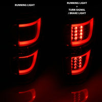 ANZO 2009-2013 Ford F-150 LED Taillights Black - Burkken Auto Parts