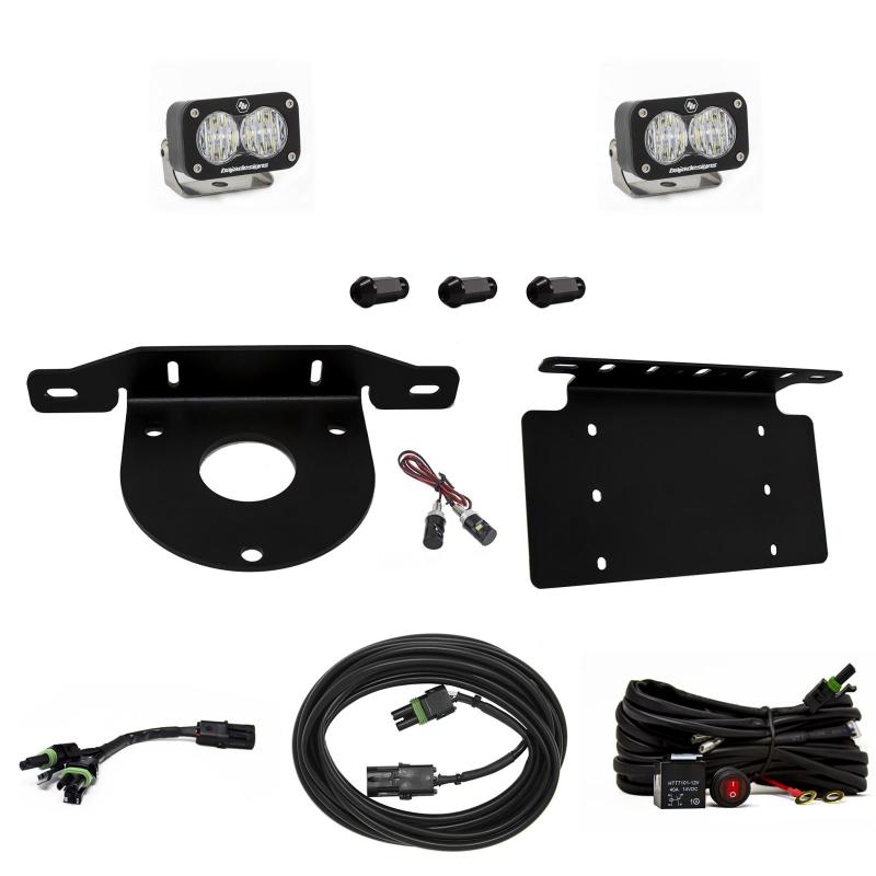 Baja Designs 2021+ Ford Bronco Dual S2 Sport W/C Reverse Kit w/Lic Plate - Burkken Auto Parts