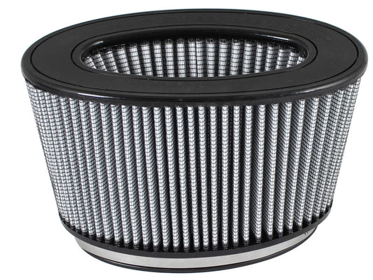 aFe Magnum FLOW Pro DRY S Air Filter 7x3in F 8-1/4x 4-1/4in B  9-1/4x5-1/4in T  5in H - Burkken Auto Parts