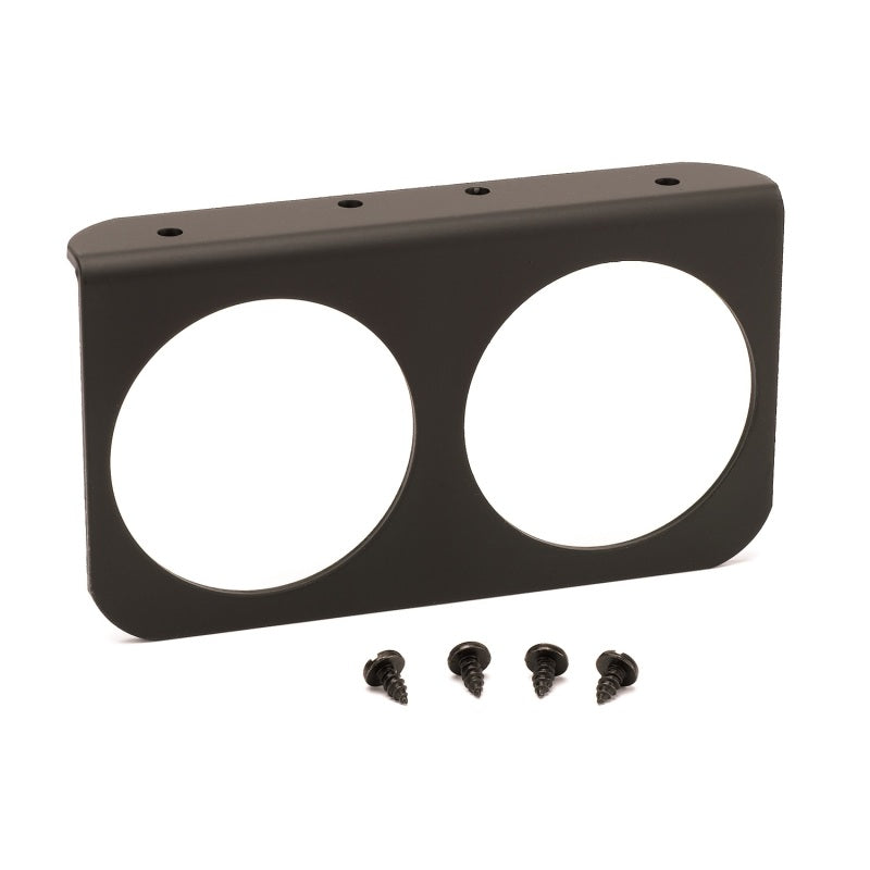 Autometer 2-5/8in Black Aluminium Dual Gauge Mounting Panel - Burkken Auto Parts