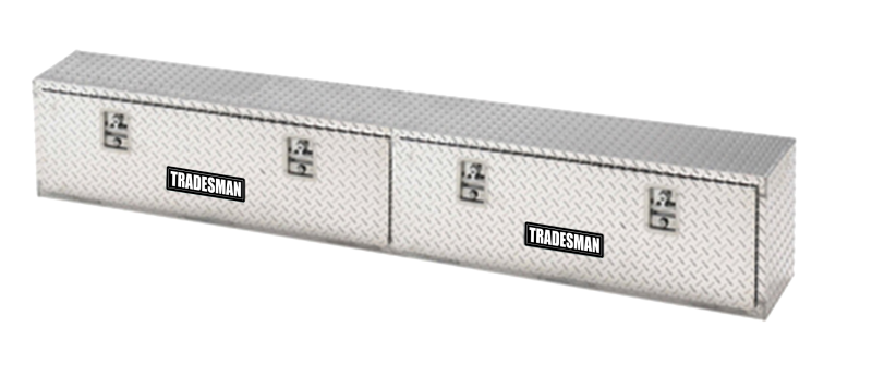 Tradesman Aluminum Top Mount L-Wing Box (90in.) - Brite - Burkken Auto Parts