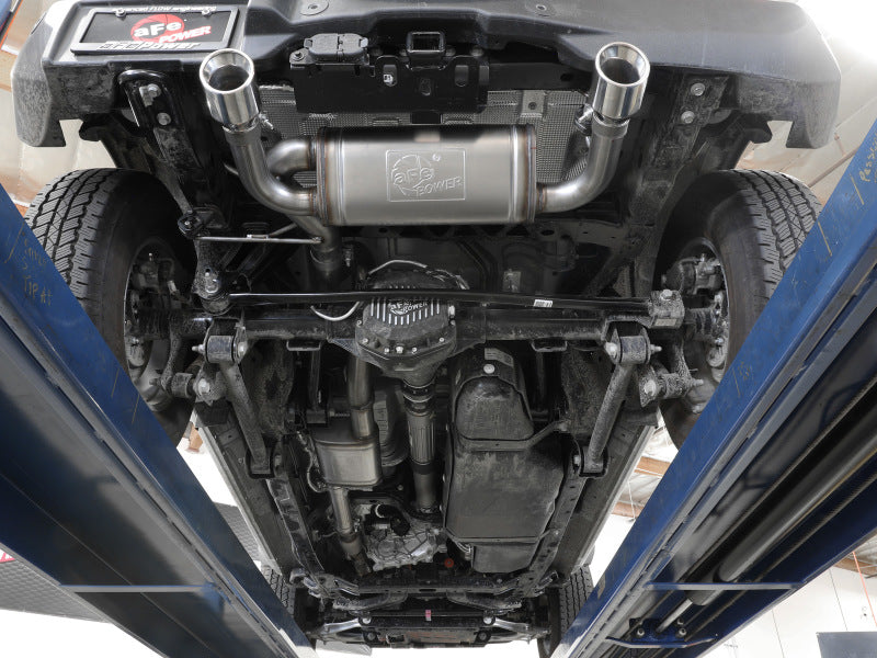 aFe 2021+ Ford Bronco L4-2.3L (t) / V6-2.7L (tt) Vulcan 3in. to 2.5in. SS Cat-Back - Polished - Burkken Auto Parts