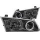 ANZO 2000-2001 Toyota Camry Crystal Headlights w/ Halo Black - Burkken Auto Parts