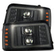 AlphaRex 92-96 Ford F Series - LUXX-Series Projector Headlights - Burkken Auto Parts