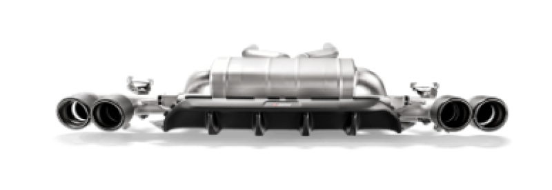 Akrapovic 18+ BMW M5 (F90) Rear Carbon Fiber Diffuser - Matte w/Red Akrapovic Logo - Burkken Auto Parts