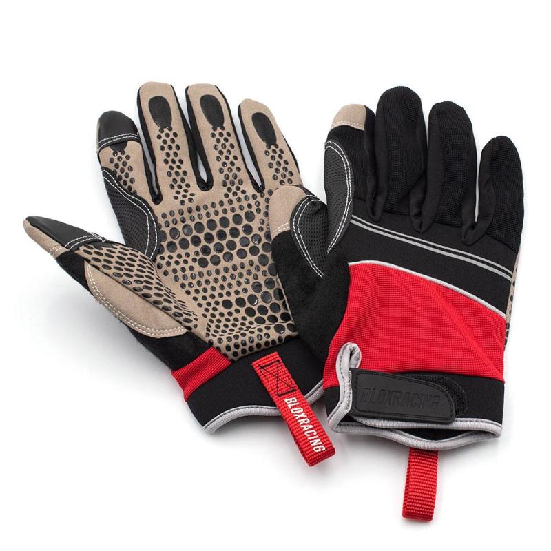 BLOX Racing Logo Mechanics Gloves Large - Burkken Auto Parts