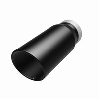 MagnaFlow Tip Stainless Black Coated Single Wall Round Single Outlet 5in Dia 4in Inlet 13in L - Burkken Auto Parts