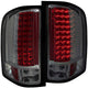 ANZO 2007-2013 Chevrolet Silverado 1500 LED Taillights Smoke - Burkken Auto Parts