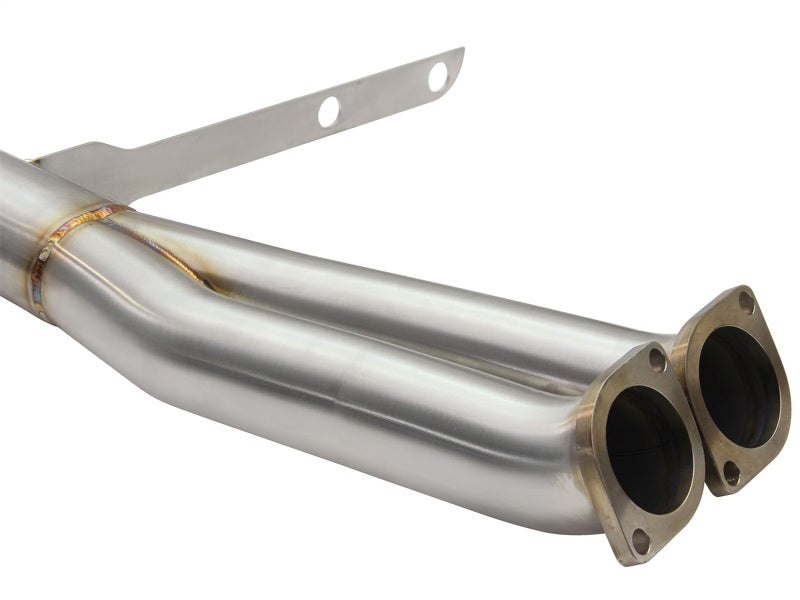aFe MACHForce XP SS-304 Black Tip 3.0in-2.5in Dia Cat Back Exhaust 11-13 BMW 335i (E90/E92) 3.0L - Burkken Auto Parts