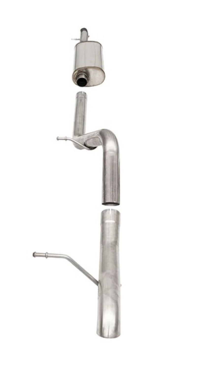 Corsa 2007-2018 Jeep Wrangler JKU 3.6L Sport 2.75in Cat-Back Exhaust w/ Single 4in Tips - Burkken Auto Parts