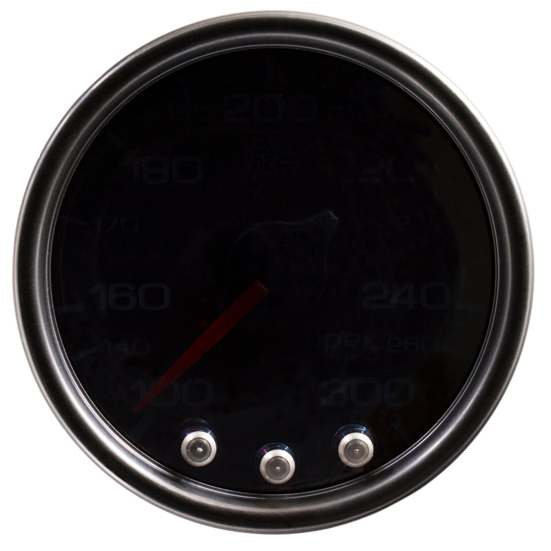 Autometer Spek-Pro Gauge Oil Temp 2 1/16in 300f Stepper Motor W/Peak & Warn Blk/Smoke/Blk - Burkken Auto Parts