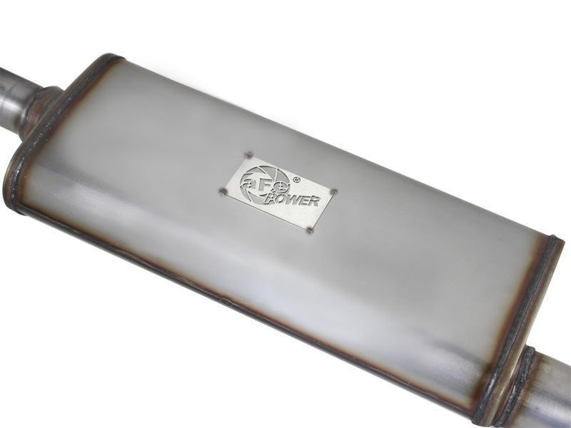 aFe MACHForce XP Exhaust Cat-Back 2.5in SS-409 Hi-Tuck 12-14 Jeep Wrangler Unlimited V6 3.6L 4Dr - Burkken Auto Parts