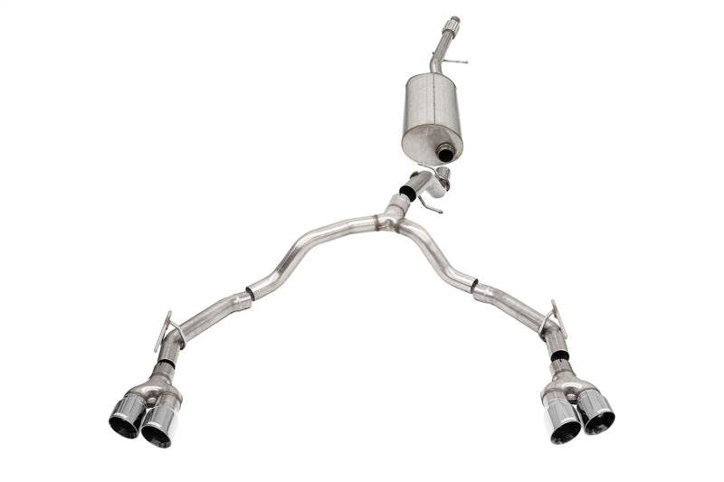Corsa 21-25 Chevrolet Suburban/GMC Yukon XL 5.3L 4WD Dual Rear 3in - 2.75in CatBack DW 4in Pol Tips - Burkken Auto Parts