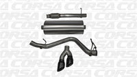 Corsa 14-19 GMC Sierra/Chevy Silv 1500 Reg. Cab/Long Bed 5.3L V8 Black Sport Single Side CB Exhaust - Burkken Auto Parts