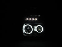 ANZO 2008-2010 Ford F-250 Projector Headlights w/ Halo Black (CCFL) - Burkken Auto Parts