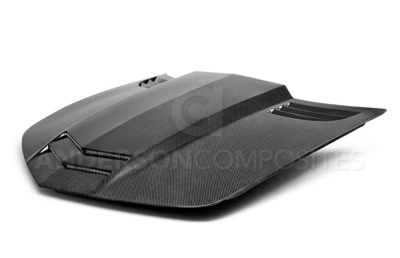 Anderson Composites 10-13 Chevy Camaro TT-Style Carbon Fiber Hood - Burkken Auto Parts