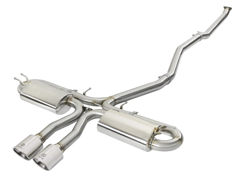 aFe Takeda 3in 304 SS Cat-Back Exhaust System w/Polished Tips 2017+ Honda Civic Si (4dr) I4 1.5L (t) - Burkken Auto Parts