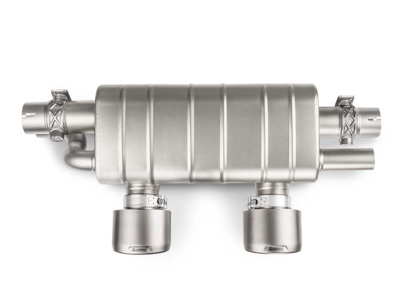 Akrapovic 16-17 Porsche 911 Carrera S/4/4S/GTS (991.2) Slip-On Line (Titanium) w/ Titanium Tips - Burkken Auto Parts