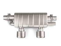 Akrapovic 16-17 Porsche 911 Carrera S/4/4S/GTS (991.2) Slip-On Line (Titanium) w/ Titanium Tips - Burkken Auto Parts