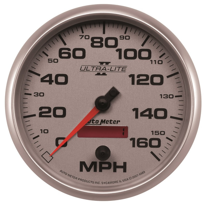 Autometer Ultra-Lite II 5 Inch 160 MPH FSE Programmable Speedometer - Burkken Auto Parts