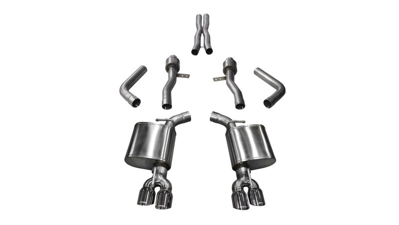 Corsa 2017-2023 Dodge Challenger 5.7L V8 Sport Cat-Back Dual Rear Exit w/3.5in Polished Tips - Burkken Auto Parts