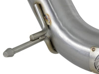 aFe Twisted Steel 3in Rear Down-Pipe/Mid Pipe 2017+ Honda Civic Type R I4 2.0L (t) - Burkken Auto Parts