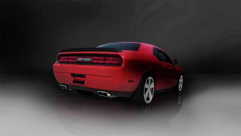 Corsa 2009-2010 Dodge Challenger R/T 5.7L V8 Manual Polished Xtreme Cat-Back Exhaust - Burkken Auto Parts