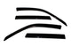 AVS 06-09 Suzuki Grand Vitara Ventvisor Outside Mount Window Deflectors 4pc - Smoke - Burkken Auto Parts
