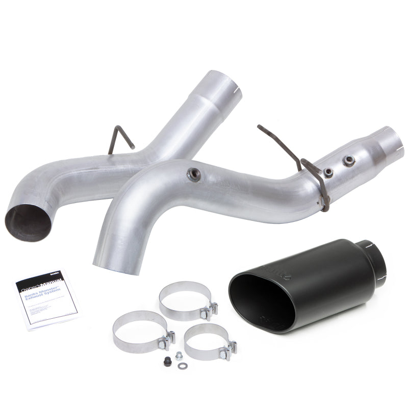 Banks Power 20-21 Chevy/GMC 2500/3500 6.6L Monster Exhaust System - Black Tip - Burkken Auto Parts