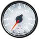 Autometer Spek-Pro Gauge Voltmeter 2 1/16in 16V Stepper Motor W/Peak & Warn Wht/Blk - Burkken Auto Parts