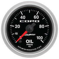 Autometer 52mm 100 PSI Digital Oil Pressure Gauge Chevrolet COPO Camaro - Burkken Auto Parts